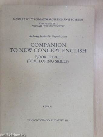 Companion to New Concept English III.