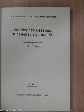 Literarisches Lesebuch für Deutsch Lernende