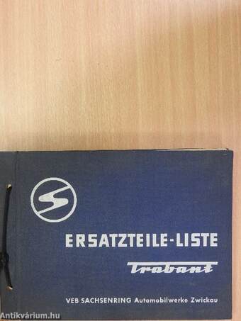 Trabant - Ersatzteile-Liste