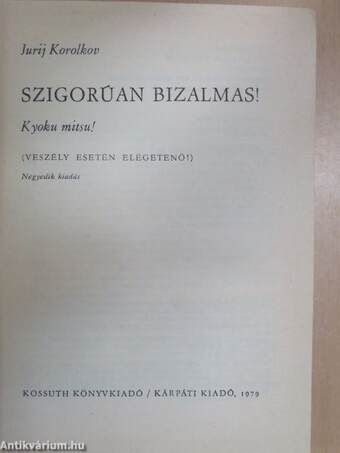 Szigorúan bizalmas!