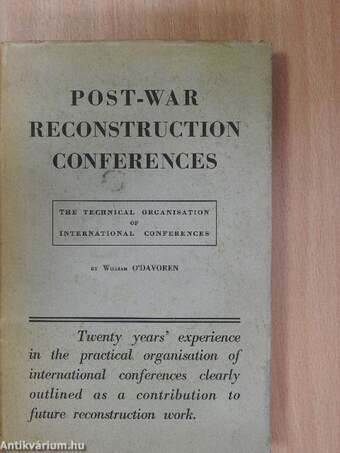 Post-War Reconstruction Conferences