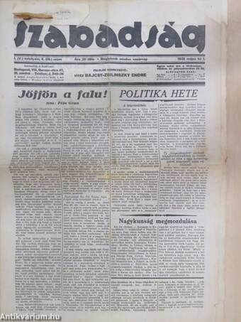 Szabadság 1932. május 1.