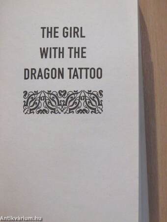 The Girl With the Dragon Tattoo