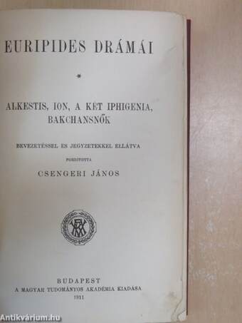 Euripides drámái