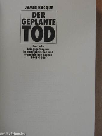 Der Geplante Tod