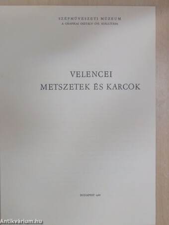 Velencei metszetek és karcok