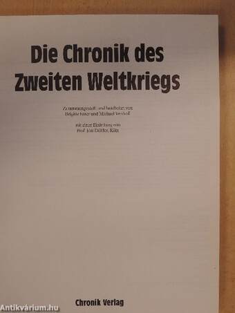 Die Chronik des Zweiten Weltkriegs