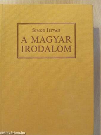 A magyar irodalom (dedikált példány)