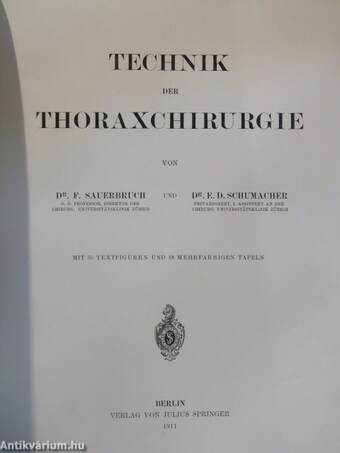 Technik der Thoraxchirurgie