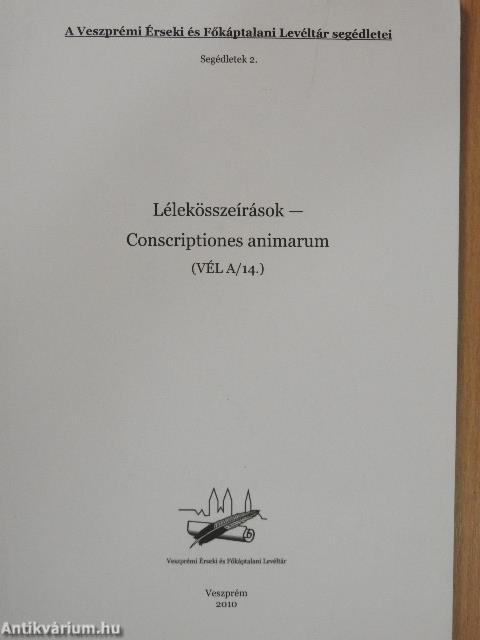 Lélekösszeírások - Conscriptiones animarum