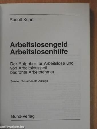 Arbeitslosengeld, Arbeitslosenhilfe