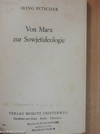 Von Marx zur Sowjetideologie