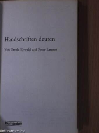 Handschriften deuten