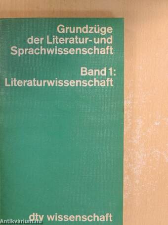 Grundzüge der Literatur- und Sprachwissenschaft 1.
