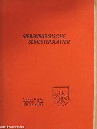 Siebenbürgische Semesterblätter 1994/1-2