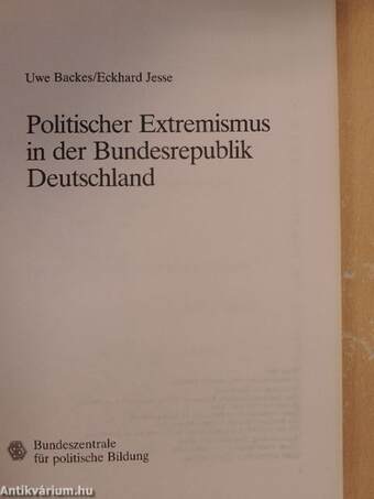 Politischer Extremismus in der Bundesrepublik Deutschland