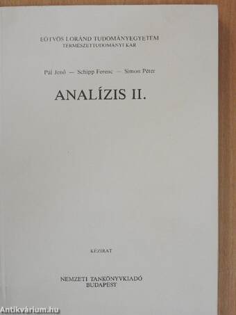 Analízis II.