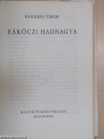 Rákóczi hadnagya