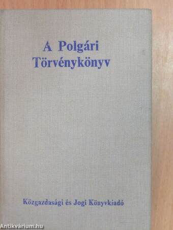 A Polgári Törvénykönyv