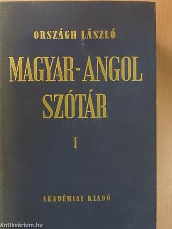 Magyar-angol szótár I-II.