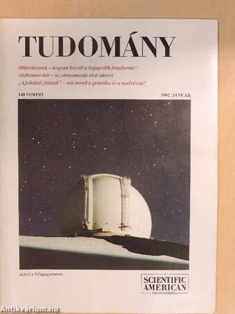 Tudomány 1992. január-december