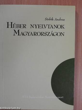 Héber nyelvtanok Magyarországon