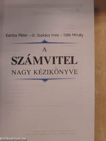 A számvitel nagy kézikönyve 2008