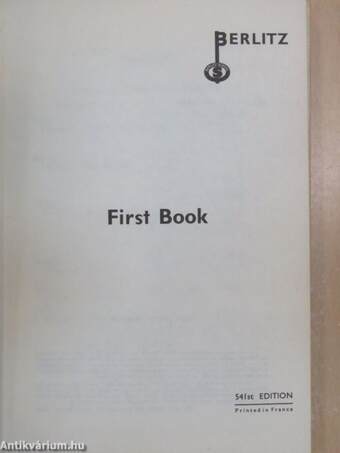 Berlitz English - First Book