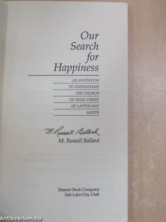 Our Search for Happiness