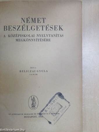 Német beszélgetések