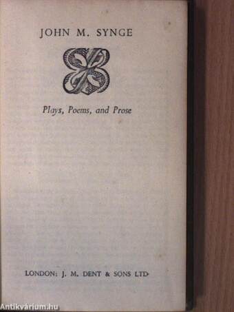 Plays, Poems and Prose