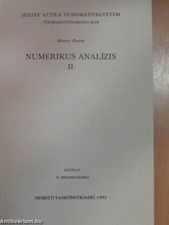 Numerikus analízis II.