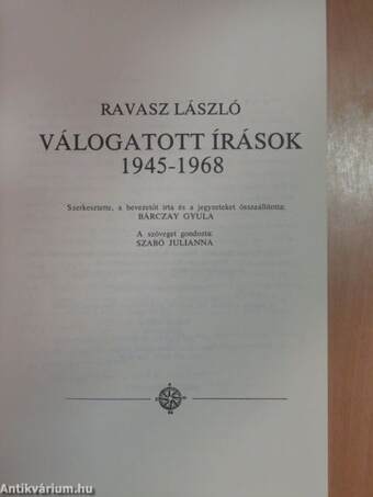 Válogatott írások 1945-1968