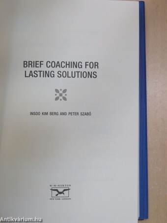 Brief Coaching for Lasting Solutions