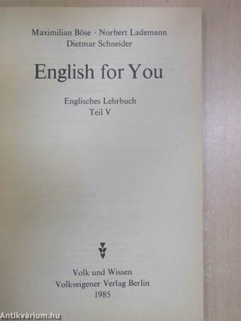 English for You V.