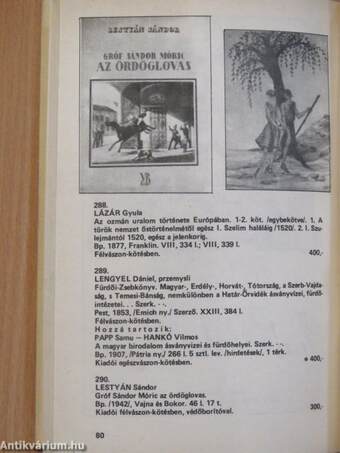 Az Állami Könyvterjesztő Vállalat antikvár könyvaukciója Budapesten 1985 májusában