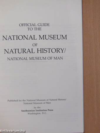 Official Guide to the National Museum of Natural History/National Museum of Man