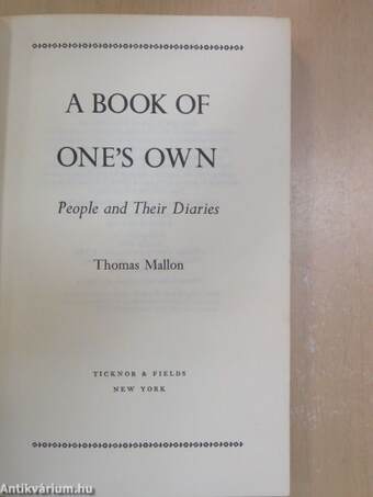 A Book of One's Own