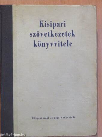 Kisipari szövetkezetek könyvvitele