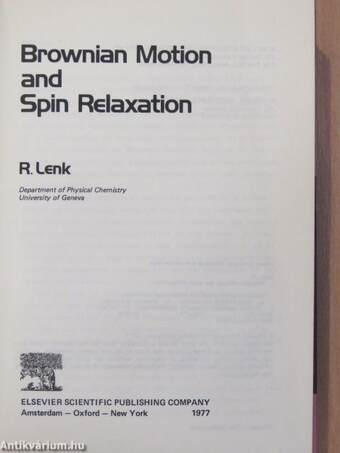 Brownian Motion and Spin Relaxation