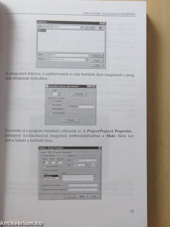 Windows alkalmazások fejlesztése Visual Basic 5 rendszerben