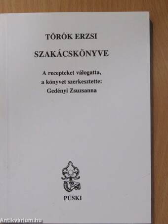 Török Erzsi szakácskönyve (dedikált példány)