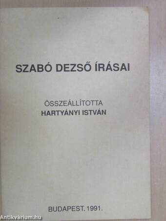 Szabó Dezső írásai