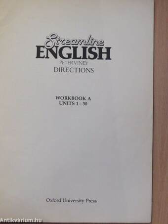 Streamline English Directions - Workbook A