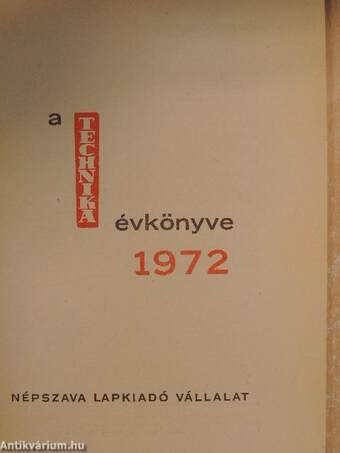 Technika évkönyv 1972.