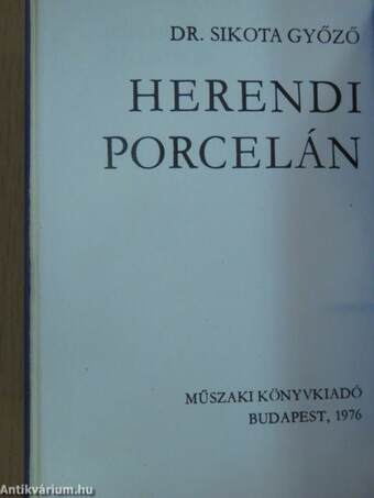 Herendi porcelán (minikönyv) - Plakettel, díszdobozban