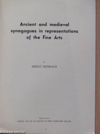 Ancient and medieval synagogues in representations of the Fine Arts