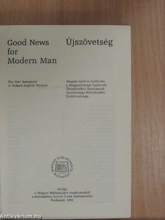 Good News for Modern Man/Újszövetség