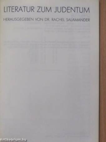 Literatur zum Judentum 1988