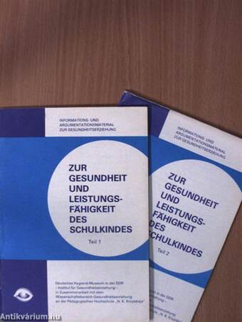 Zur Gesundheit und Leistungsfähigkeit des Schulkindes 1-2.